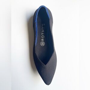 Rothy's SINGLE RIGHT Shoe Point Flat Black Replacement Size 7